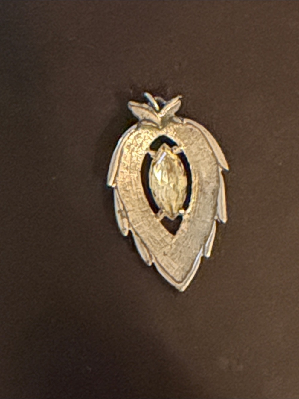 Sarah Coventry Silver Leaf-Style Charm - Silver Tone